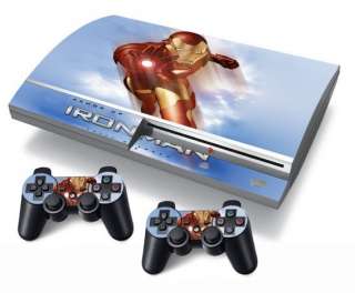   Iron Man Vinyl Decal Sticker Skin Sony PlayStation 3 PS3 2 Controllers