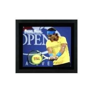  Smash Thru Rafael Nadal US Open   Framed Tennis Photos 
