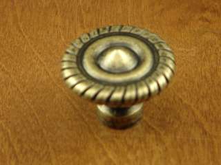 Cabinet Hardware Antique Brass Classic Rope Knob Knobs  