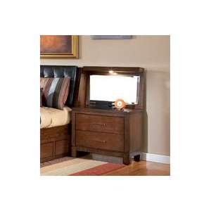  Langley Nightstand w/ Mirror Panel by Coaster Furniture 