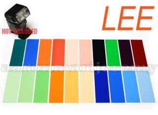 20pc Strobist LEE Flash Color Lighting Gel Filter 2x5in  