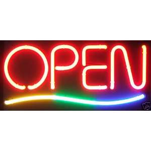 Bright Real Neon Open Light Box Sign Electronics