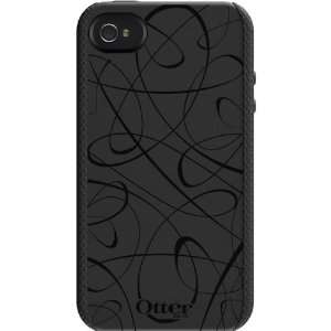 OTTERBOX Laser Etched Impact Case for iPhone 4 (Black Squiggly Lines 