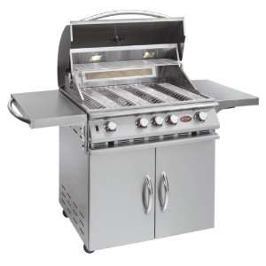  Cal Flame 32 Inch 4 Burner Convection Propane Gas Grill On 