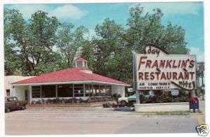 STATESBORO GA Franklins Restaurant postcard  