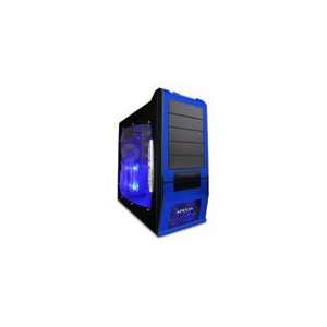   SUPRA Series Blue Metal ATX Mid Tower / Computer Case with Side Window