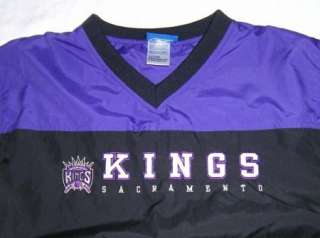 SACRAMENTO KINGS Reebok Pullover Windbreaker Jacket Basketball Youth 