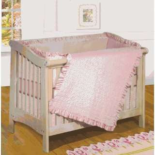    Baby Basic Pink, 4 piece crib Bedding Set, By ZZ Baby Baby