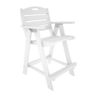   Nautical Recycled Plastic Counter Height Chair Patio, Lawn & Garden