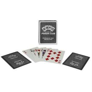   ESPN Poker Club Black Deck of Playing Cards  100% Plastic Electronics