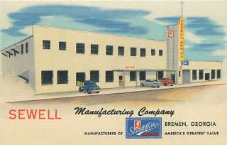 GA BREMEN SEWELL MANUFACTURING COMPANY EARLY T94991  