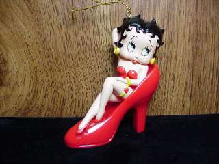 Betty Boop ORNAMENT SITTING IN SHOE RETIRED ITEM  