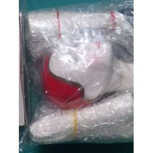  Porcelain Jester Doll Parts with Red Hat (75mm) 3 inch 