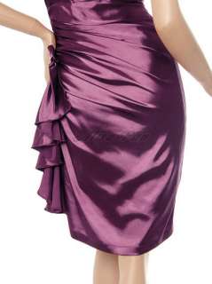 Purples Spaghetti Strap Ruffle Open Back Short Summer Dresses 03017 US 