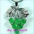 Pretty Jewelry Green Jade Silver Grape