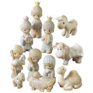 Precious Moments Mini Nativity Series, Set/11 Mini Nativity Figurines 