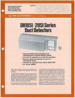 BRK Electronics Smoke Duct Detector Model DH1851AC  