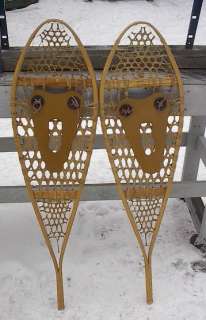 VINTAGE Indian Snowshoes 48x14 Snow Shoes GREAT  