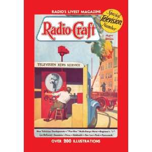  Radio Craft: Television News Service 24X36 Giclee Paper 