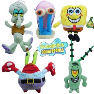 5x Spongebob Squarepants Patrick Plush Doll Toy Set  