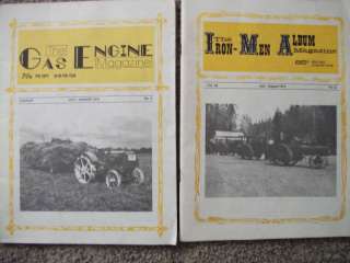 Vintage Gas Engine & Iron Men Album Magazines steam engines hit and 