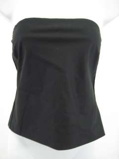 NWT SUSAN LAZAR Black Strapless Top Shirt Sz 2 $205  