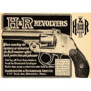  1908 Ad 32 Caliber Harrington Richardson Arms Revolver 