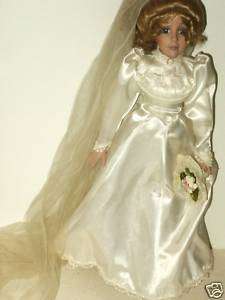 Tender Heart Treasures Victorian Wedding Doll Porcelain  