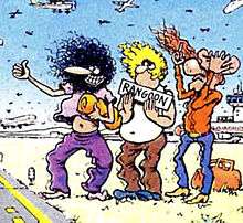   Furry Freak Brothers, from left to right, Phineas, Freddy and Franklin