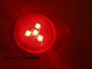 Round Red LED Running Light Kit  