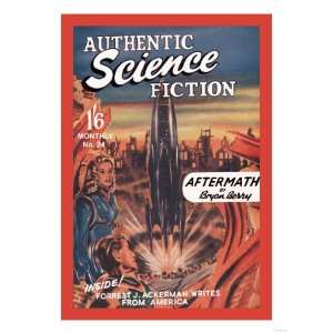  Authentic Science Fiction Blast Off Giclee Poster Print 
