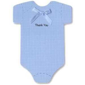  Onesie Thank you Cards for Baby Boy   Set of 10 Office 