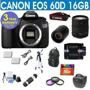  Canon EOS 60D + Sigma 18 200 Lens + 500mm Mirror Lens 