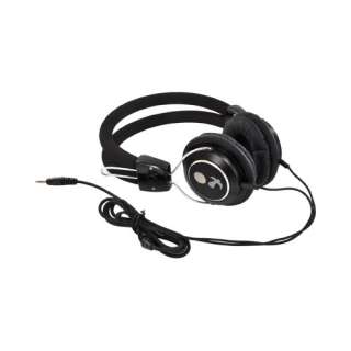 Universal 3.5mm Black Silver Luxmo Platinum Beat Bass Headphones Ear 