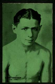   Dorfman Boxing 1928 Exhibit Supply Company Coupon Card Jewish Boxer