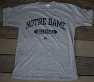 Notre Dame Volleyball gray Tee Shirt M men women  