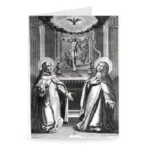  St. John of the Cross and St. Theresa of   Greeting Card 