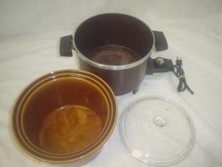   Dazey Chefs 4 Quart Pot SLOW COOKER Deep Fryer Crock POT DCP 6  