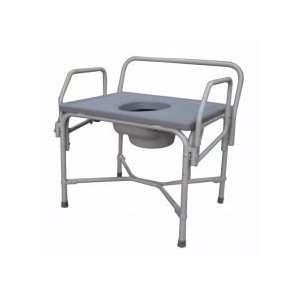  Medline   Bariatric Drop Arm Steel Commode MDS89668XW 
