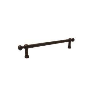  Bead end oversized 18 centers door pull in patine rouge 