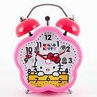 hello kitty flower twin bell clock ships free with a