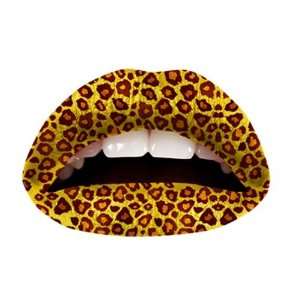  Temporary Lip Tattoo cheetah Beauty