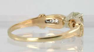 50CT FANCY ROUND BRILLIANT DIAMOND 14K ROSE GOLD ENGAGEMENT RING 