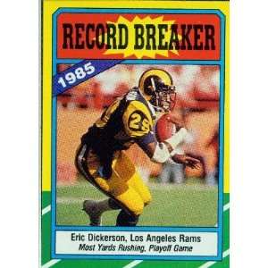  1986 Topps #2 Eric Dickerson RB   Los Angeles Raiders 