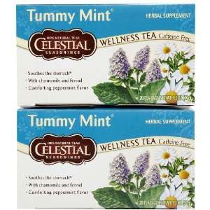 Celestial Seasonings Tummy Mint Tea Grocery & Gourmet Food