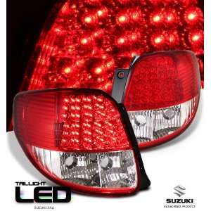  Suzuki 2008  Sx4 Red/Clear Full Led Taillight Led 