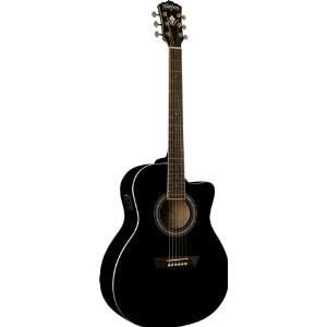  Washburn Black Knight Series WG5SCEB Acoustic Electric Guitar 