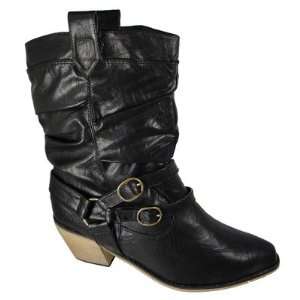   Machado TG330SOFTNEGRO Womens Soft Western Boots in Black Baby