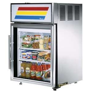 Stainless Steel True GDM 5 1 Door Countertop Glass Door Refrigerator 